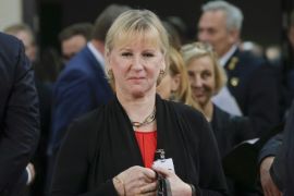 Swedish Foreign Minister Margot Wallstrom prepares for the start of a council meeting of the Foreign affairs ministers of the North Atlantic Treaty Organization (NATO) at the alliance's headquarters in Brussels, Belgium, 06 December 2016. Nato ministers are scheduled to discuss the strategy of the alliance with Sweden and Finland.