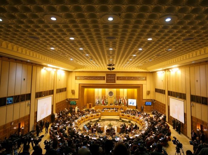 A general view shows the 4th EU-League of Arab States Ministerial meeting between Arab and European foreign ministers, to discuss the Syrian and Iraqi crises, at the Arab League Headquarters in Cairo, Egypt December 20, 2016. REUTERS/Amr Abdallah Dalsh