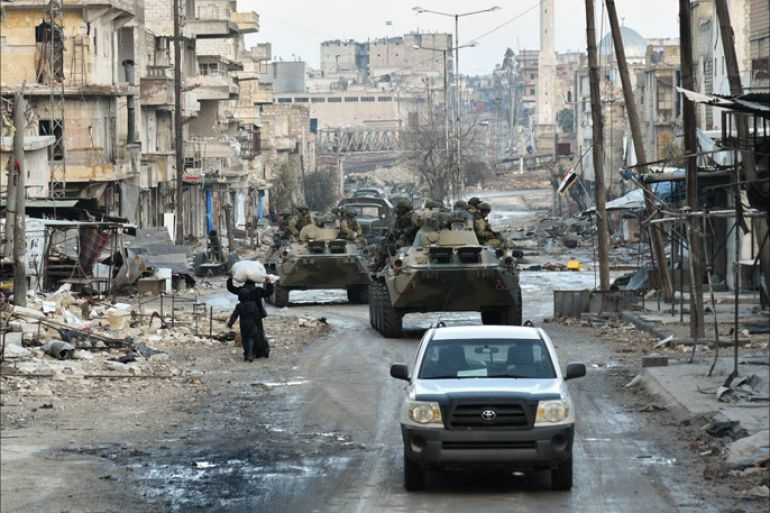 وزارة الدفاع الروسية تنشر صورا لانتشار مكثف لقوات روسية في حلب بينها جنود من القوات الخاصة