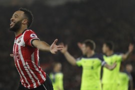 Britain Football Soccer - Southampton v Liverpool - EFL Cup Semi Final First Leg - St Mary's Stadium - 11/1/17 Southampton's Nathan Redmond celebrates scoring their first goal Action Images via Reuters / John Sibley Livepic EDITORIAL USE ONLY. No use with unauthorized audio, video, data, fixture lists, club/league logos or "live" services. Online in-match use limited to 45 images, no video emulation. No use in betting, games or single club/league/player publications. Please contact your account representative for further details.