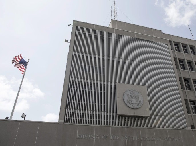 A general view of the US Embassy in Tel Aviv, Israel, 03 August 2013. The United States has issued a warning to its citizens and travelers following message intercepts by senior Al Qaeda members discussing attacks against American targets, warning to avoid crowded areas such as stations and travel areas, after the US State Department announced plans to close dozens of US Embassies and Consulates in the Middle East and North Africa, including those in Yemen, Egypt, Iraq, Saudi Arabia and Tel Aviv. The US Embassy in Tel Aviv and the Consulate General in Jerusalem are normally closed on both Saturdays and Sundays.