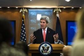 US Secretary of State John Kerry speaks about some of the Obama administration's diplomatic agreements overseas, including the Iran Nuclear Deal and the Paris Climate Agreement, at a press conference at the State Department in Washington, DC, USA, 05 January 2017. Kerry also spoke about the Obama administration's efforts in Syria, and touched briefly on Russian hacks of the DNC.