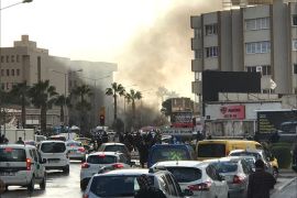 من انفجار في مدينة إزمير التركية