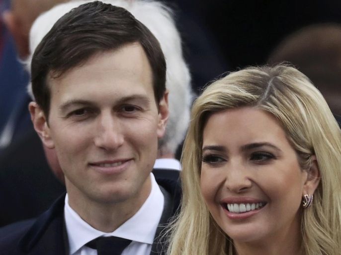 Ivanka Trump and husband Jared Kushner arrive at inauguration ceremonies swearing in Donald Trump as the 45th president of the United States on the West front of the U.S. Capitol in Washington, U.S., January 20, 2017. REUTERS/Carlos Barria
