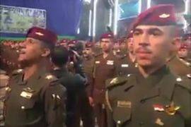 هتافات طائفية بحفل تخريج لمنتسبي الكلية العسكرية بالعراق