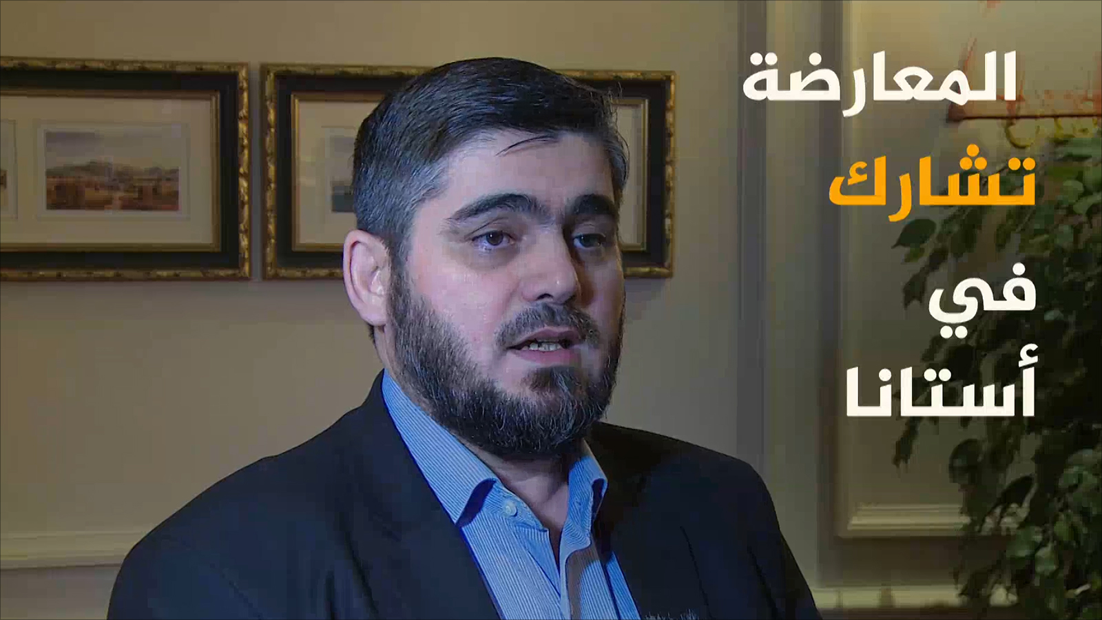‪رئيس المكتب السياسي لجيش الإسلام‬ محمد علوش (الجزيرة)