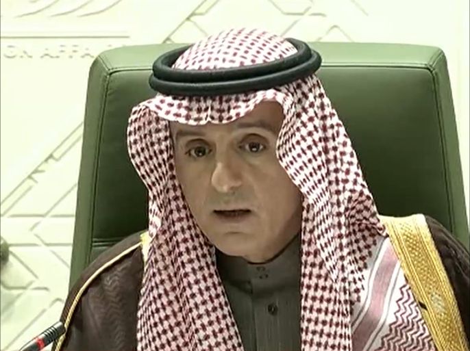 قال وزير الخارجية السعودي عادل الجبير إن المملكة العربية السعودية تدعم أي جهود للتوصل لاتفاق دائم لوقف إطلاق النار في سوريا( الجزيرة نقلان عن التلفزيون السعودي