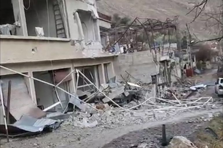 القصف يخلف دمارا واسعا في عين الفيجة بريف دمشق