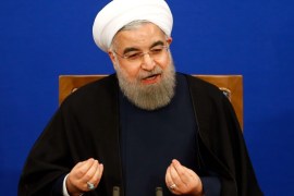 Iranian President Hassan Rouhani speaks during a press conference in Tehran, Iran, 17 January 2017. Media reported that Rouhani said that we are ready to help Saudi Arabia over Yemen and region problems if Saudi Arabia make a right decision.