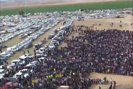 آلاف الفلسطينيين يشيعون الشهيد أبو القيعان بأم الحيران