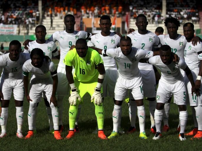 Football soccer - African Nations Cup qualifiers - Ivory Coast v Sudan - Felix Houphouet Boigny stadium, Abidjan, Ivory Coast - 25/03/2016 - Ivory Coast's team. REUTERS/Luc Gnago