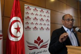 Former Tunisian President and President of a new political party 'Harak Tounes Al Irada' Moncef Marzouki speaks during a press conference in Tunis, Tunisia, 13 January 2017. When asked about the return of the Tunisian terrorists who are currently abroad. Marzouki told the media that we must stick to the Tunisian constitution. 'We have a counter-terrorism law that has been passed by a legitimate body and must be enforced. Do people who are against the return of terrorists really think that foreign countries will accept to keep thousands of these young people? There will be foreign pressures on Tunisia'.