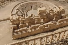 اليونسكو: تدمير تنظيم الدولة واجهة المسرح الروماني في تدمر جريمة حرب