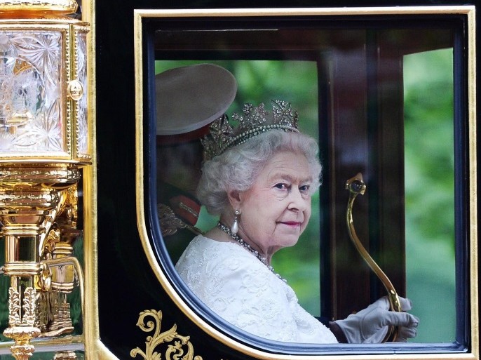 (FILE) - A file picture dated 04 June 2014 shows Britain's Queen Elizabeth II returning to Buckingham Palace by royal carriage along The Mall following her State Opening of Parliament Speech in London, Britain. Queen Elizabeth II is marking the 65th anniversary on the throne on 06 February 2017. She is the world's longest-reigning monarch and will become the first British monarch to reach a Blue Sapphire Jubilee. EPA/ANDY RAIN *** Local Caption *** 52701981