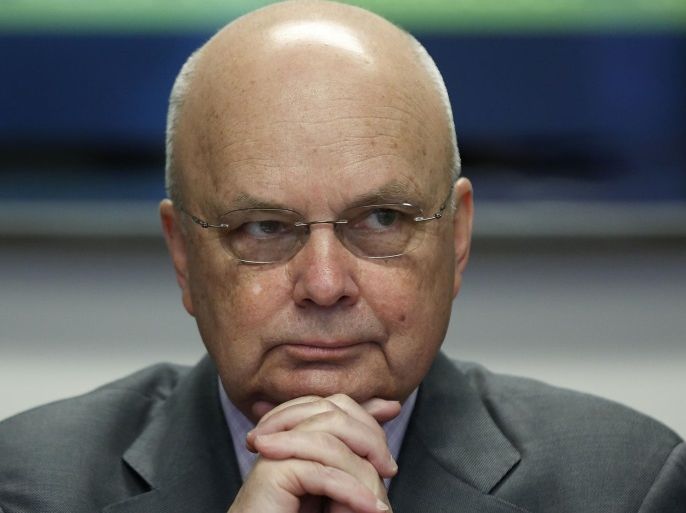 Former National Security Agency (NSA) and Central Intelligence Agency (CIA) Director Michael Hayden listens during a Reuters CyberSecurity Summit in Washington, in this file photograph dated May 12, 2014. The European Union is not a "natural contributor to national security" and a British exit from the bloc would have a limited impact on U.S. intelligence cooperation, Hayden has said. REUTERS/Larry Downing/files