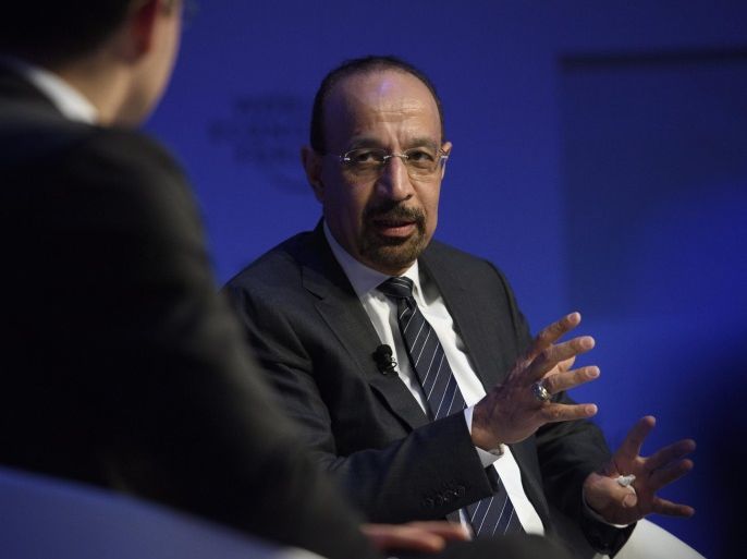 Khalid Al-Falih, Minister of Energy, Industry and mineral Resources of Saudi Arabia, during the 47th annual meeting of the World Economic Forum, WEF, in Davos, Switzerland, 19 January 2017. The meeting brings together enterpreneurs, scientists, chief executive and political leaders in Davos January 17 to 20.