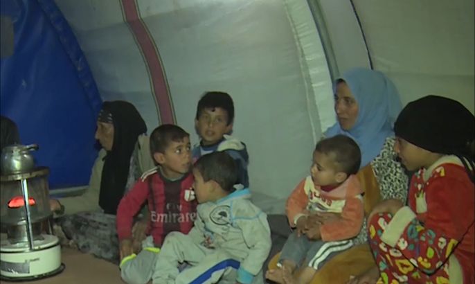 نازحو مخيمات شرقي الموصل يشتكون نقص الدعم