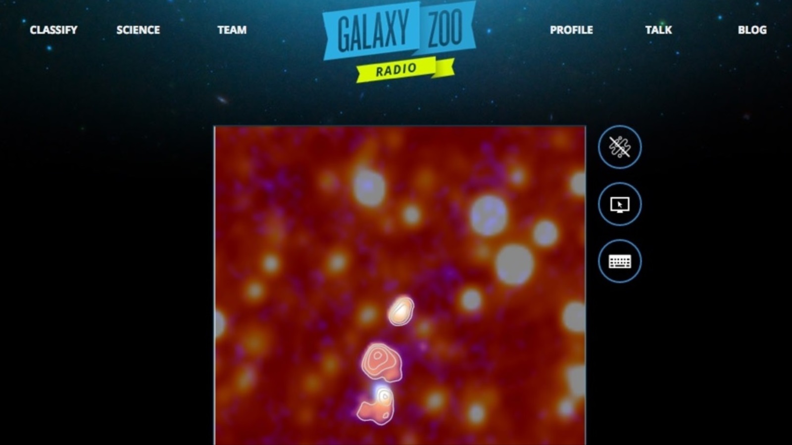ظهرت من لعبة Galaxy Zoo 13 نسخة، وتعتبر اللعبة العلمية الأكثر شهرة بين الناس في العالم كله.