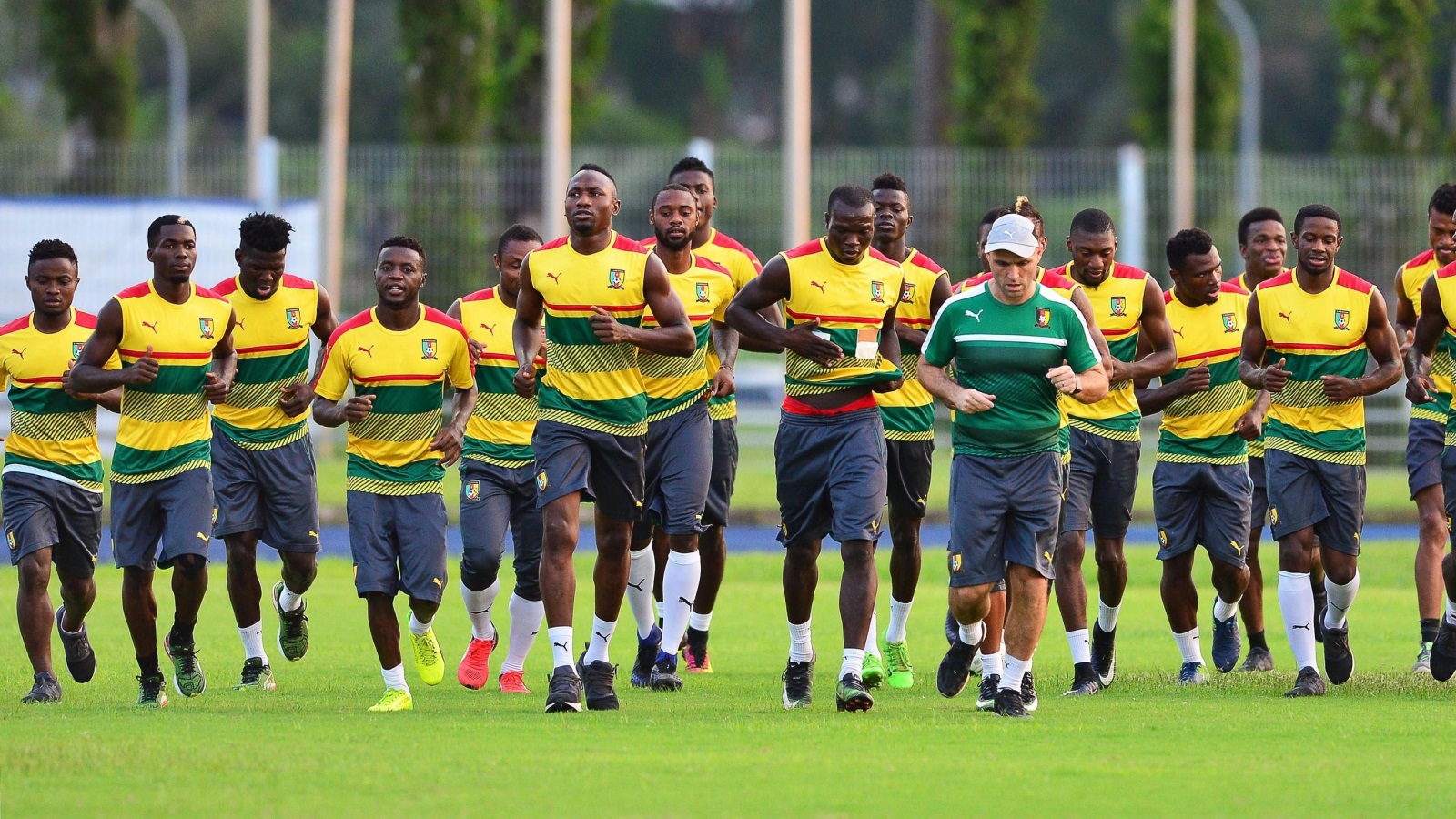 منتخب الكاميرون في حصة تدريبية قبل مواجهة مصر (الأوروبية)