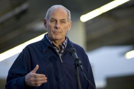 US Secretary of Homeland Security John Kelly speaks during a press conference held at the San Ysidro Port of Entry border crossing after a visit to the border with Mexico, in San Diego, California, USA, 10 February 2017. The port of entry receives vehicles and pedestrians entering the United States from Tijuana, Mexico.