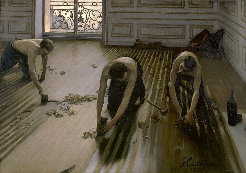 غوستاف كاييبوت، كاشطو الأرضية (1875) (مواقع التواصل الإجتماعي)