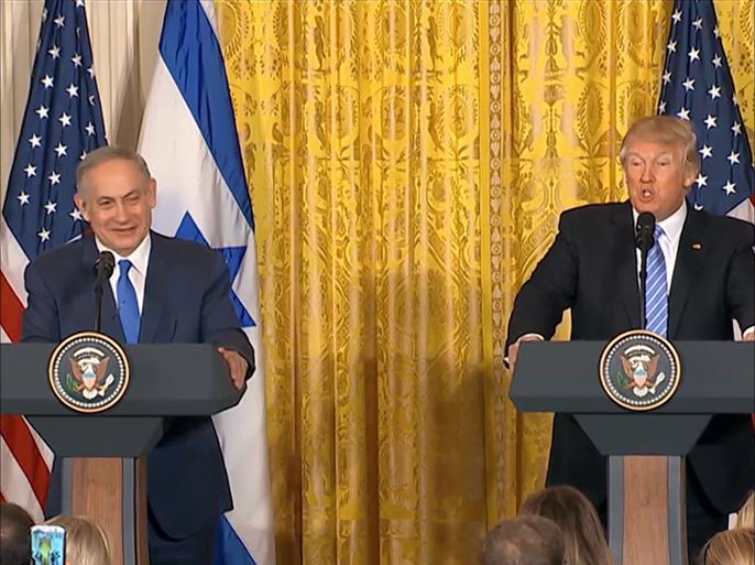 ترمب: سأدعم أي حل توافقي بين إسرائيل والفلسطينيين