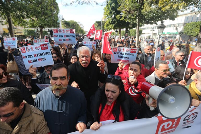 تجدد الاحتجاجات التونسية الرافضة لعودة "الإرهابيين" من بؤر التوتر
