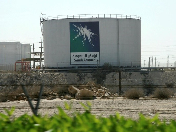 FILE PHOTO: Oil tanks seen at the Saudi Aramco headquarters during a media tour at Damam city November 11, 2007. REUTERS/Ali Jarekji/File Photo