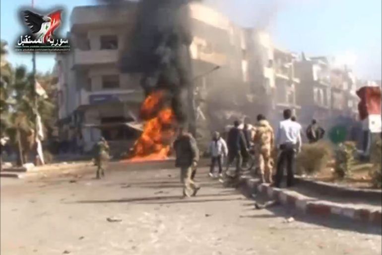 تفجير مزدوج يهزّ المربع الأمني بحمص