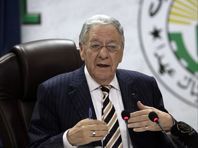 الأمين العام الجديد لحزب جبهة التحرير الحاكم في الجزائر جمال ولد عباس