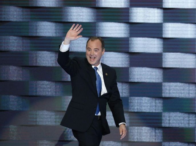 US Representative from California Adam Schiff arrives to deliver remarks on day 3 of the 2016 Democratic National Convention at the Wells Fargo Center, in Philadelphia, Pennsylvania, USA, 27 July 2016.