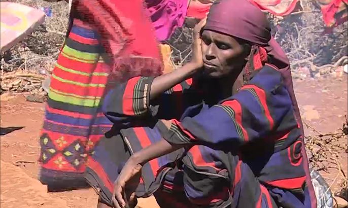 أوضاع النازحين الفارين من الجفاف جنوب غرب الصومال