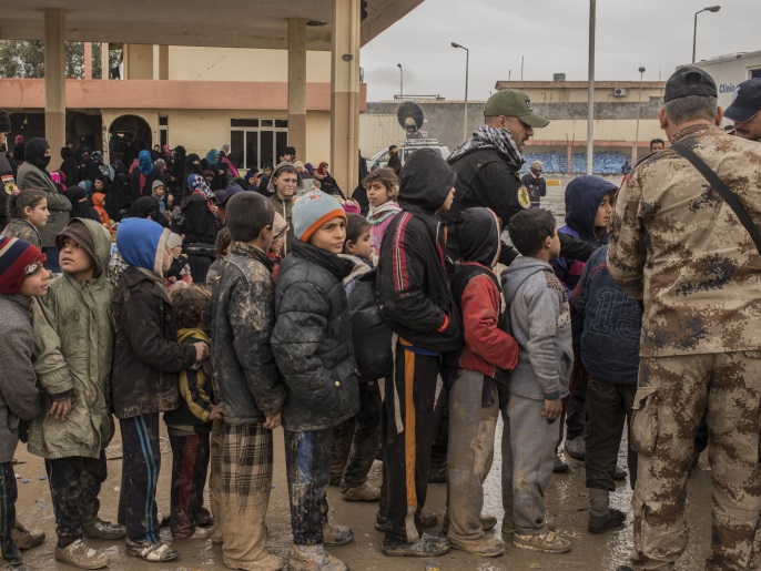 ‪(غيتي)‬ توقعات أممية بارتفاع عدد النازحين من غربي الموصل