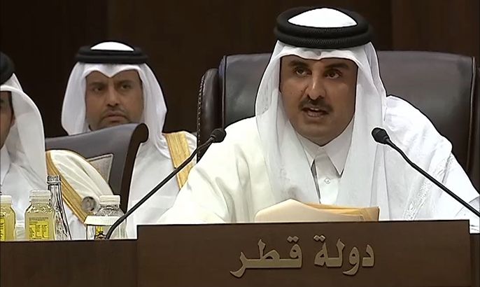 كلمة أمير دولة قطر أمام القمة العربية في الأردن