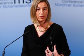 European Union High Representative for Foreign Affairs Federica Mogherini delivers her speech during the 53rd Munich Security Conference in Munich, Germany, February 18, 2017. REUTERS/Michaela Rehle