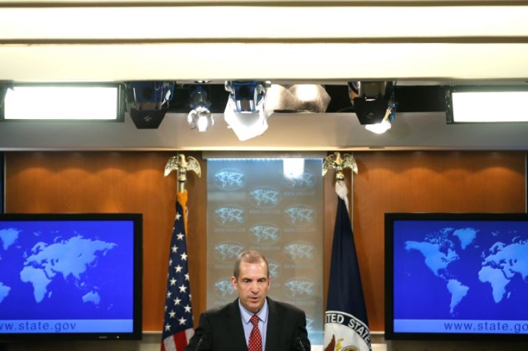 Acting State Department Spokesperson Mark Toner speaks during a news briefing at the State Department in Washington, U.S., March 7, 2017. REUTERS/Joshua Roberts