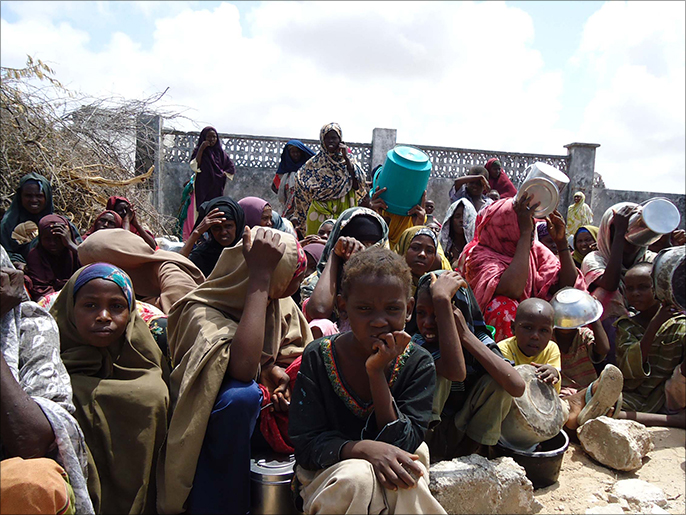 نازحون شردتهم المجاعة من مناطقهم بجنوب الصومال