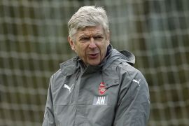 Britain Football Soccer - Arsenal Training - Arsenal Training Ground - 14/2/17 Arsenal manager Arsene Wenger during training Action Images via Reuters / Andrew Couldridge Livepic EDITORIAL USE ONLY.