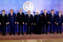 Leaders and representatives of the member states pose for a family photo during the 13th Economic Cooperation Organization (ECO) Summit in Islamabad, Pakistan, March 1, 2017. Kayhan Ozer/Presidential Palace/Handout via REUTERS ATTENTION EDITORS - THIS PICTURE WAS PROVIDED BY A THIRD PARTY. FOR EDITORIAL USE ONLY. NO RESALES. NO ARCHIVE.