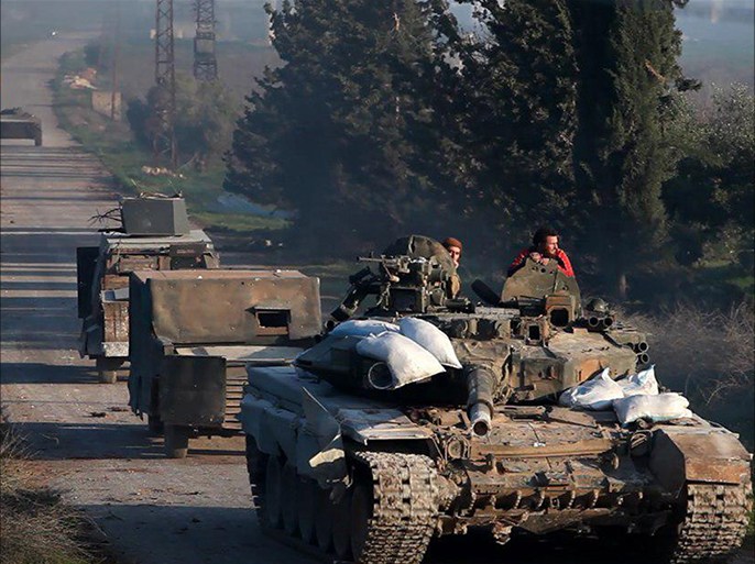 صورة لتقدم مقاتلي هيئة تحرير الشام نحو بلدة صوران بريف حماة