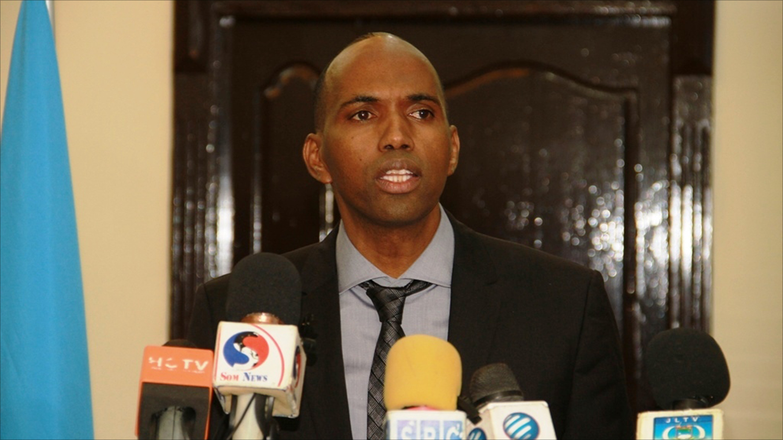‪رئيس الوزراء الصومالي حسن علي خيري أكد أن مواجهة الجفاف ستكون أولوية الحكومة‬ (الجزيرة)