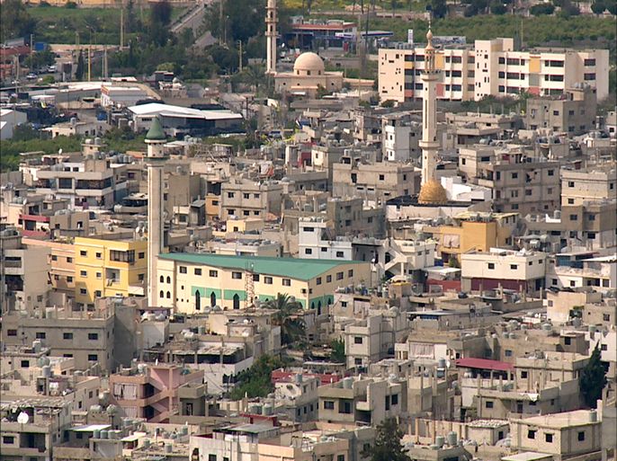 جانب من مخيم عين الحلوة للاجئين الفلسطينيين - الجزيرة نت