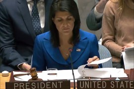 نيكي هيلي/ سفيرة الولايات المتحدة في الأمم المتحدة