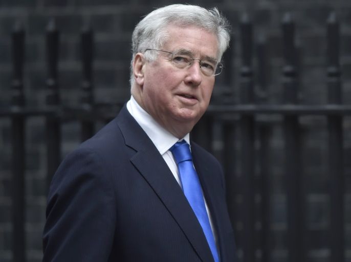 Britain's Secretary of State for Defence Michael Fallon arrives in Downing Street, London March 29, 2017. REUTERS/Hannah McKay