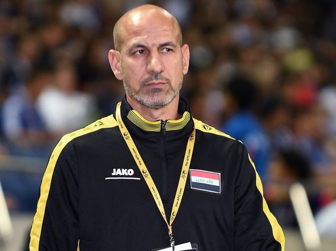 SAITAMA, JAPAN - OCTOBER 06: Coach Radhi Swadi of Iraq during the 2018 FIFA World Cup Qualifiers match between Japan and Iraq at Saitama Stadium on October 6, 2016 in Saitama, Japan. (Photo by Atsushi Tomura/Getty Images)