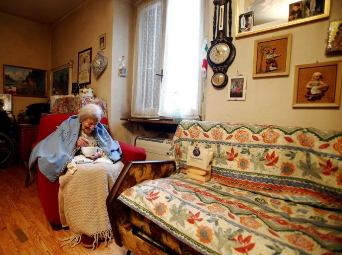 Emma Morano, thought to be the world's oldest person and the last to be born in the 1800s, is seen during her 117th birthday in Verbania, northern Italy November 29, 2016. REUTERS/Alessandro Garofalo