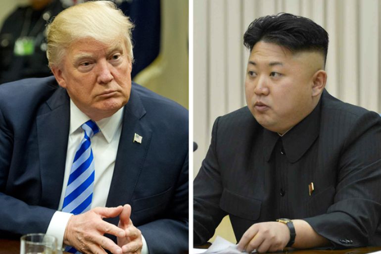 North Korean leader Kim Jong + US President Donald J. Trump - كومبو بين الرئيس الأميركي ورئيس كوريا الشمالية