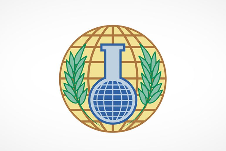 شعار منظمة حظر الأسلحة الكيمائية - الموسوعة