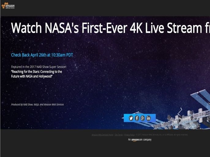 1 NASA's First-Ever 4K live stream from space