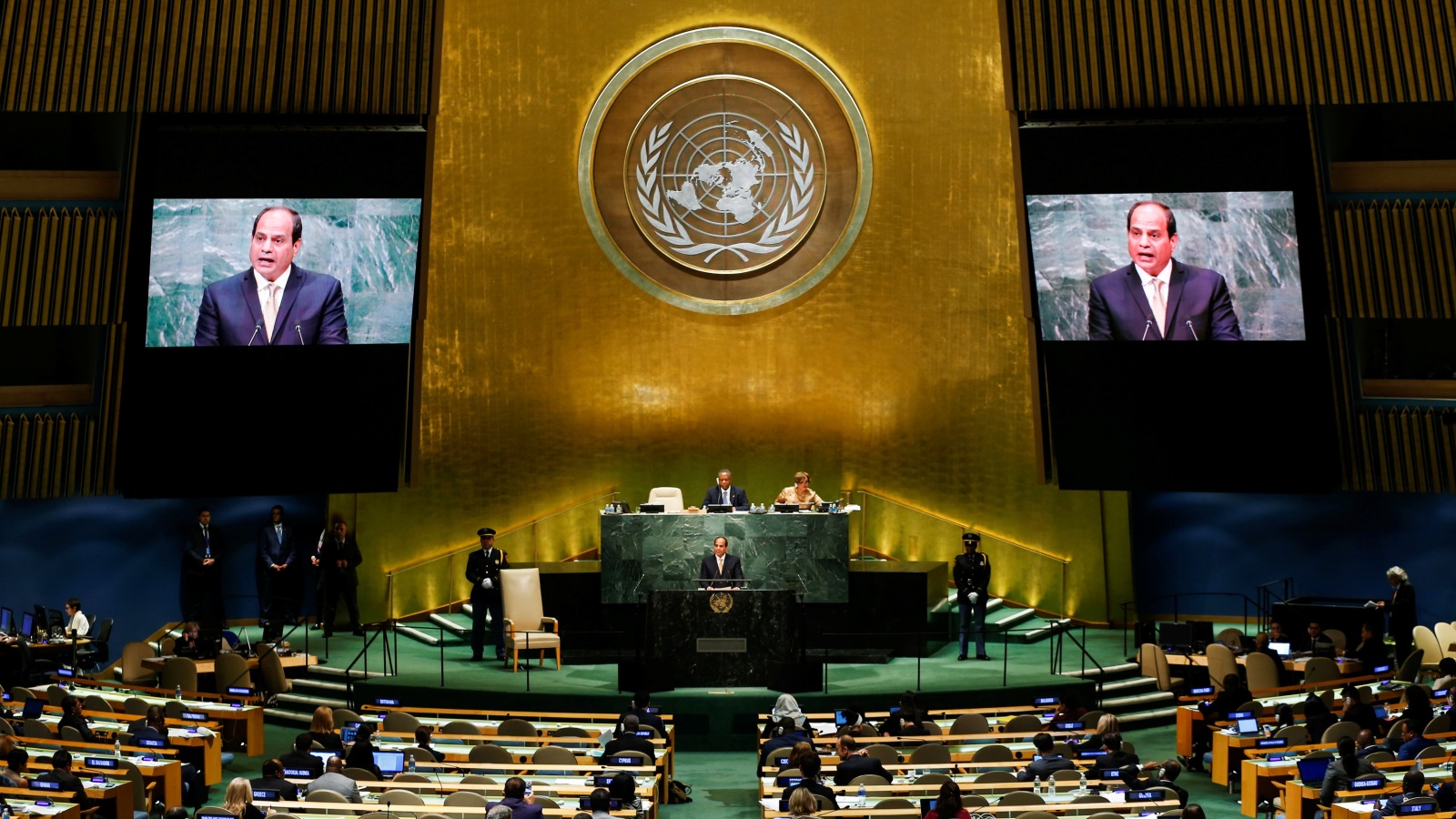 خطاب السيسي في الأمم المتحدة 2016 (رويترز)